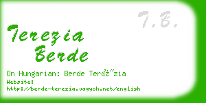 terezia berde business card